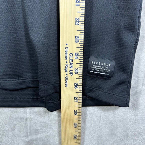 Nike Golf New York Jets Dri Fit 1/4‎ Zip Pullover Shirt Men's Size S NFL Black - Picture 6 of 8